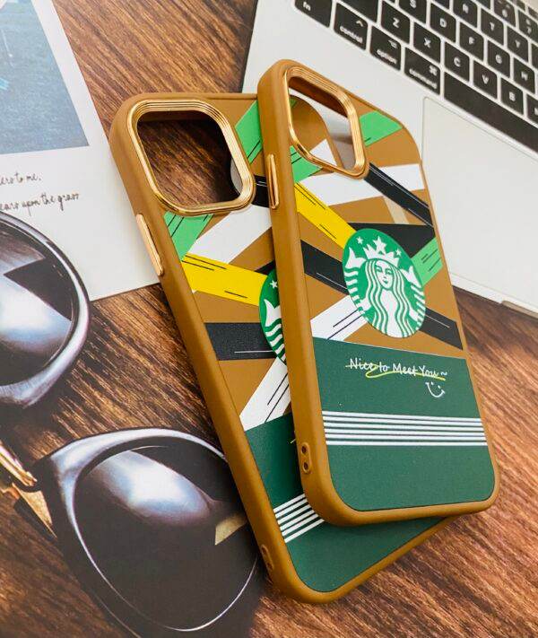 iPhone 13 Pro Premium Starbucks Mobile Cover - Brown - Guleel