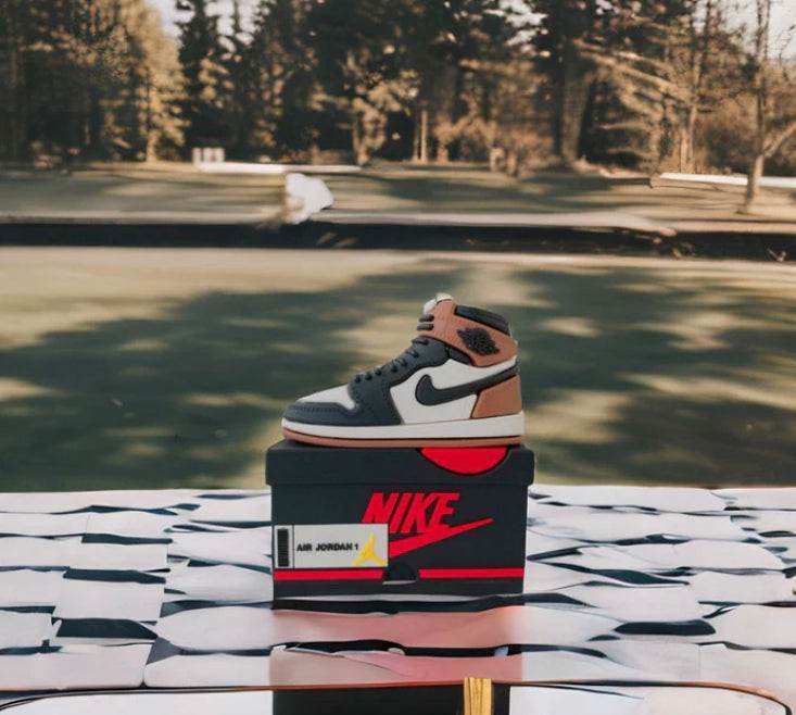 Airpods Pro Sneaker Style Shoe Box Case Cover - Brown Black - Guleel