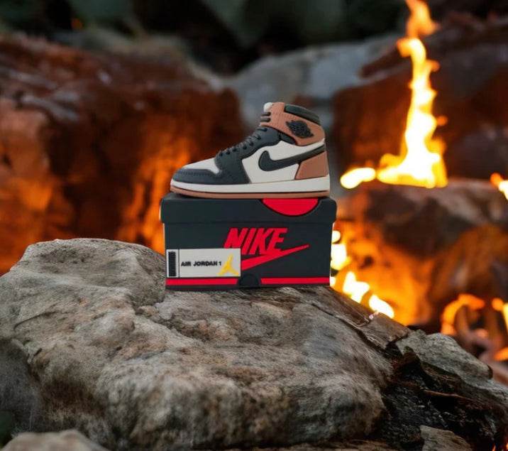 Airpods Pro 2 Sneaker Style Shoe Box Case Cover - Brown Black - Guleel