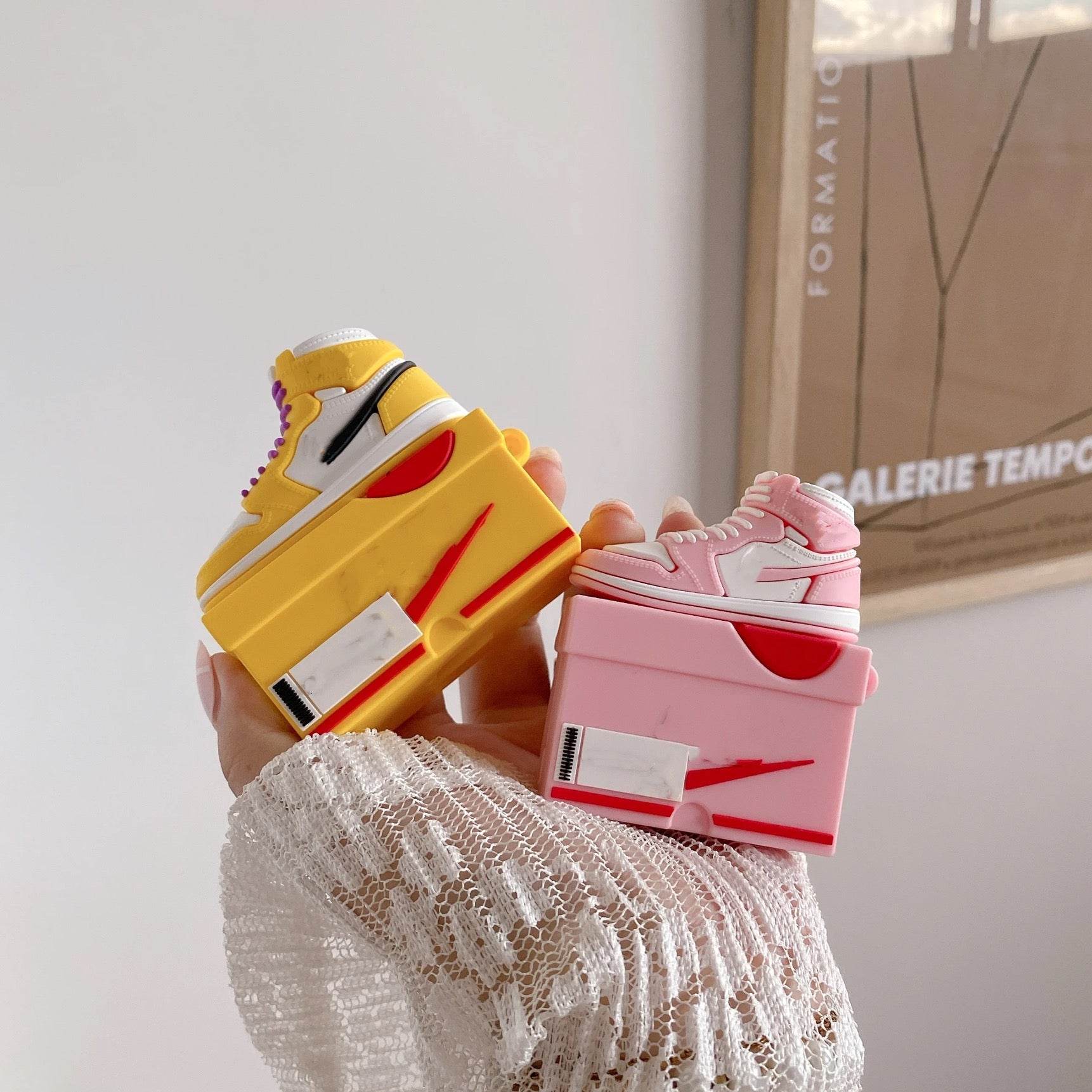 Airpods Pro Sneaker Style Shoe Box Case Cover - Multicolor - Guleel