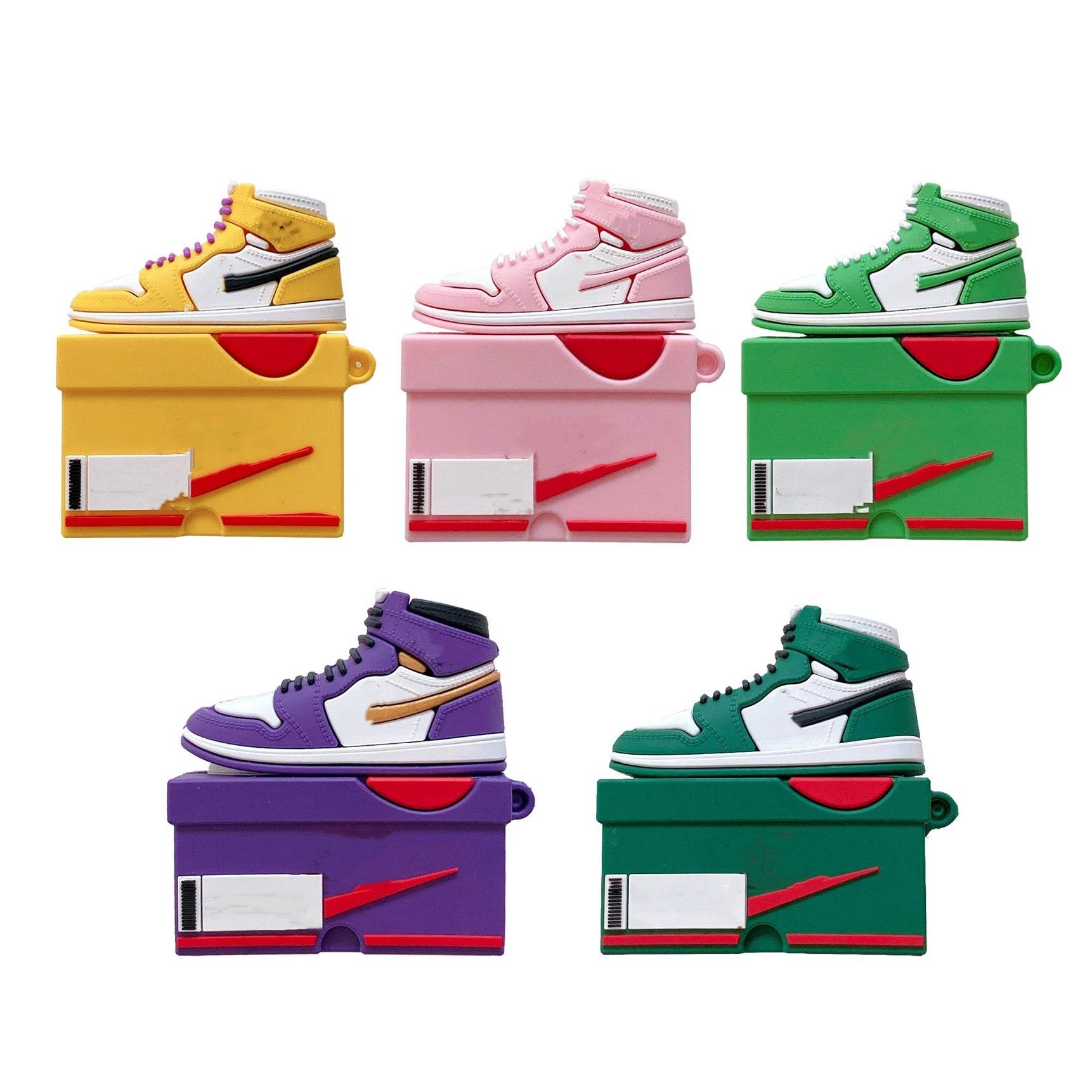 Airpods Pro 2 Sneaker Style Shoe Box Case Cover - Red Black White - Guleel