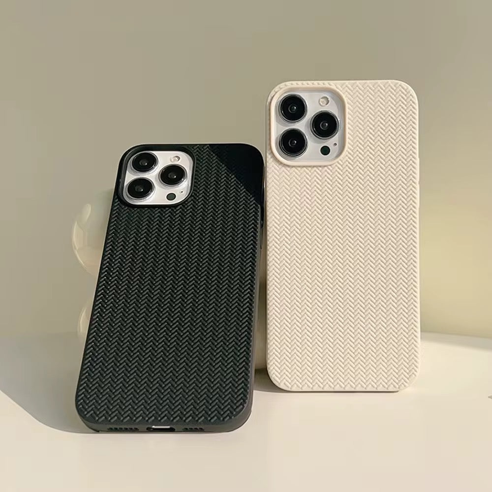 Sleek Grip Stylish Silicone Back Cover - Black