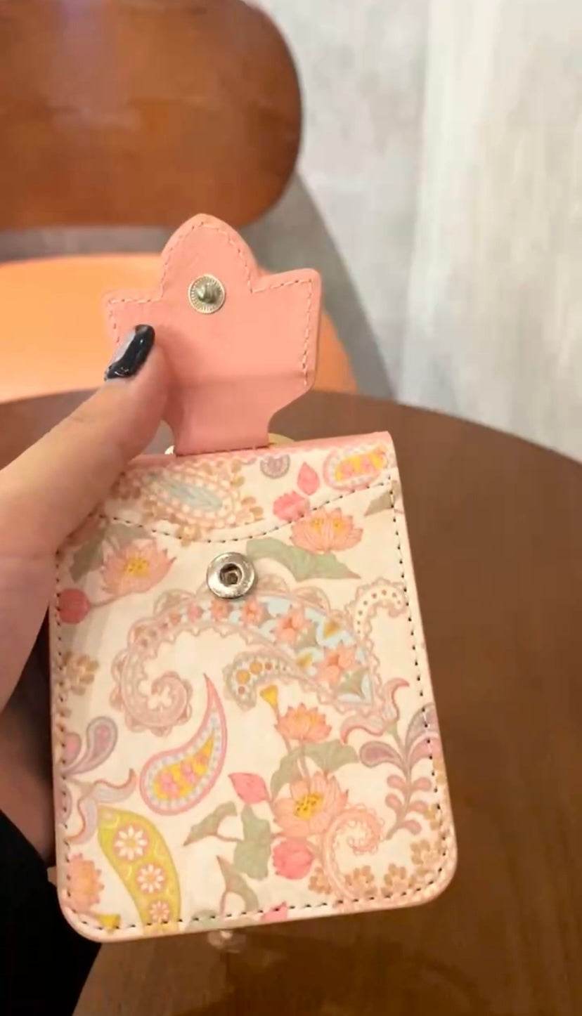 Galaxy Z Flip 5 Premium Flower Style Cross Body Bag Long Strap Card Holder Flip Cover -Pink - Guleel