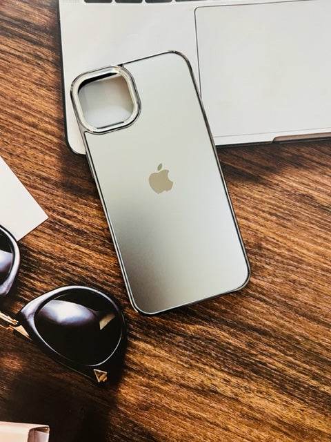 iPhone 13 Pro Max Premium Shockproof Scratch Proof Cover- Silver - Guleel