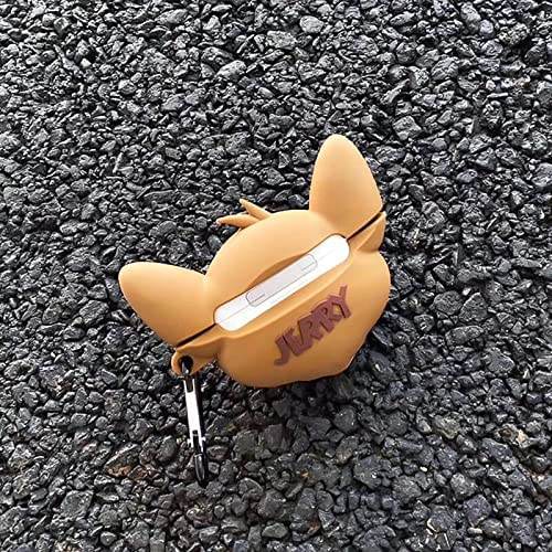 Airpod's Pro Cute Silicone Protective Jerry Cartoon Case - Brown - Guleel