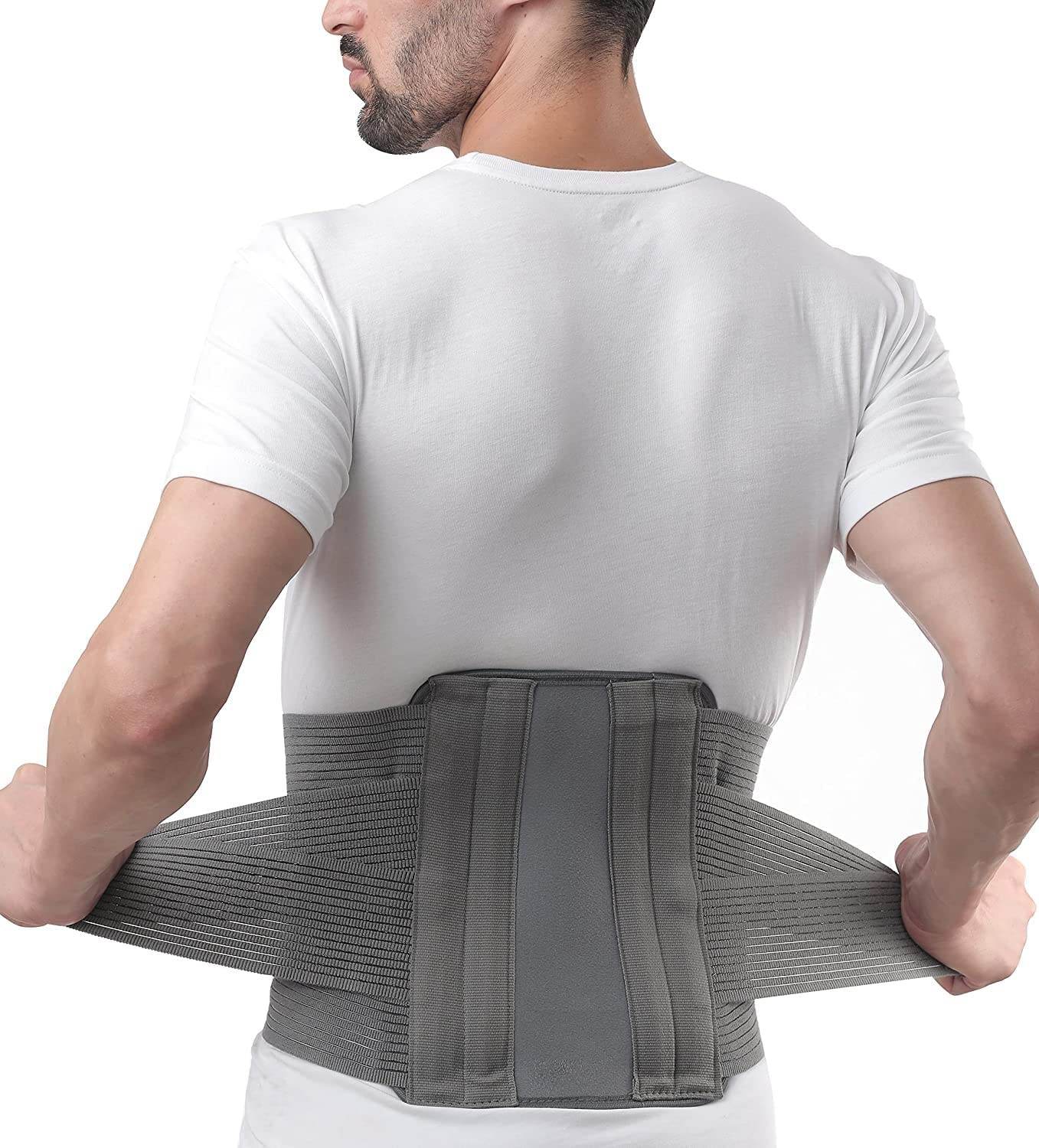 Lumbo Sacral Support Belt Back Support Belt For Back Pain, Sciatica, Herniated Disc, Scoliosis With Adjustable Straps - Guleel