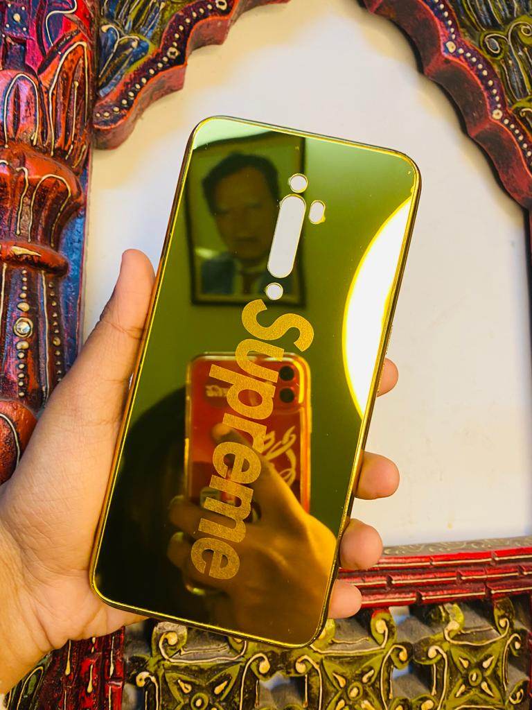 Premium Gold Plated Back Case Cover - Supreme - Guleel
