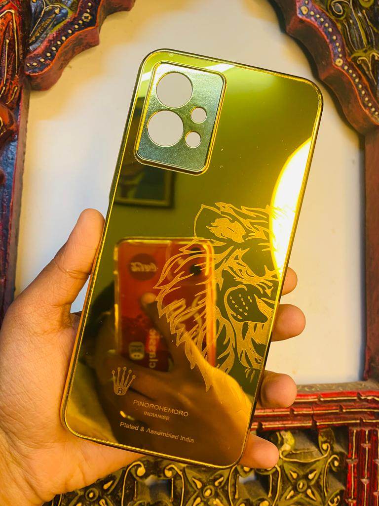 Gold Plated Back Case Cover - Lion Right - Guleel