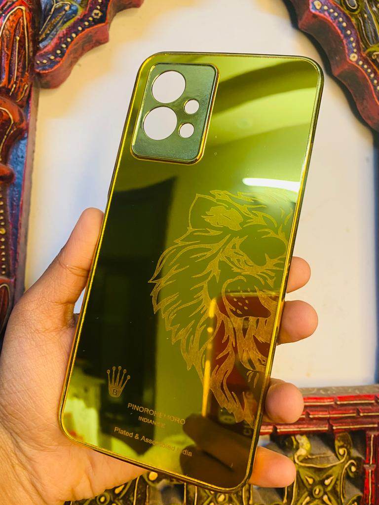 Gold Plated Back Case Cover - Lion Right - Guleel
