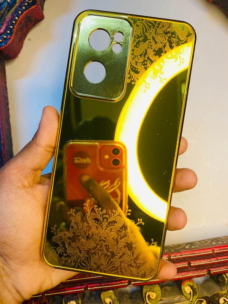 OnePlus CE 2 5G Gold Plated Back Case Cover - Flower - Guleel