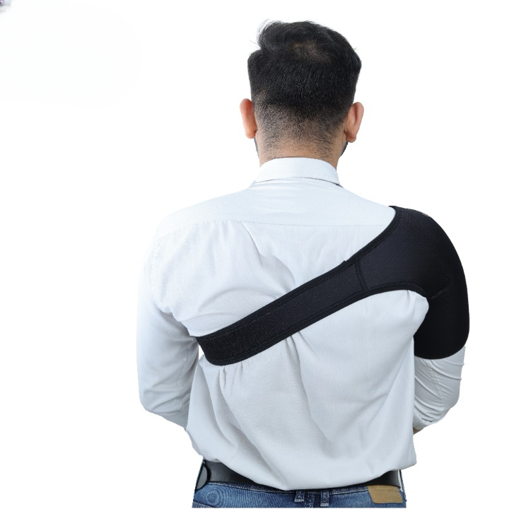 Shoulder Support Neoprene Compression for Stability & Comfort For Sports, Cricket, Tennis & Gym Adjustable Shoulder Brace