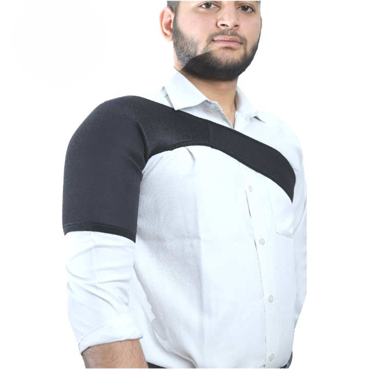Shoulder Support Neoprene Compression for Stability & Comfort For Sports, Cricket, Tennis & Gym Adjustable Shoulder Brace