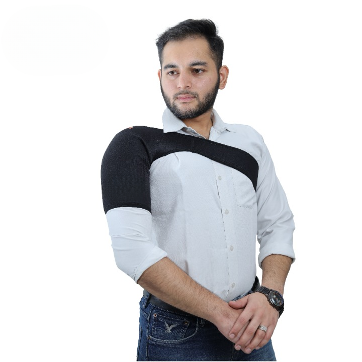 Shoulder Support Neoprene Compression for Stability & Comfort For Sports, Cricket, Tennis & Gym Adjustable Shoulder Brace