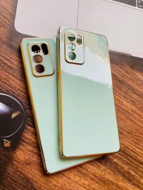 Oppo Reno 6 5G Premium Silicon Case Cover - Mint Green - Guleel