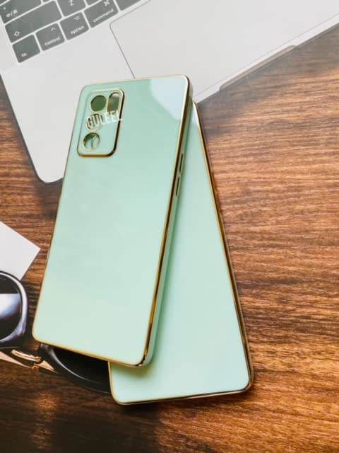 Oppo Reno 6 5G Premium Silicon Case Cover - Mint Green - Guleel