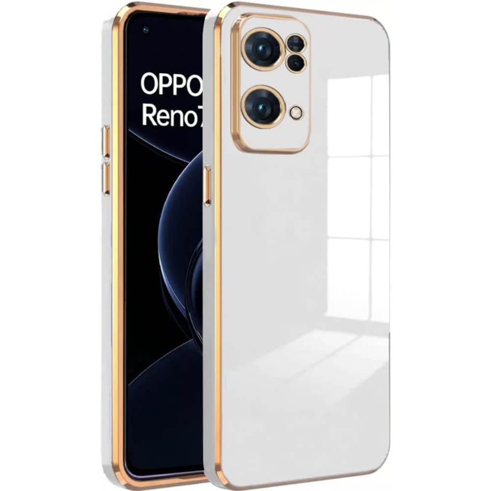 Oppo Reno 7 Pro 5G Premium Silicon Case Cover - White - Guleel