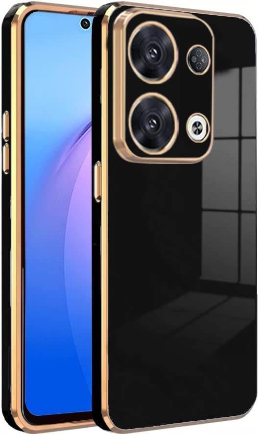 Oppo Reno 8 5G Premium Silicon Case Cover - Black - Guleel