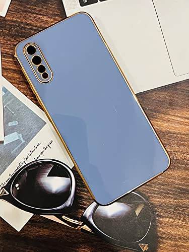Vivo S1 Premium Silicon Case Cover - Blue - Guleel