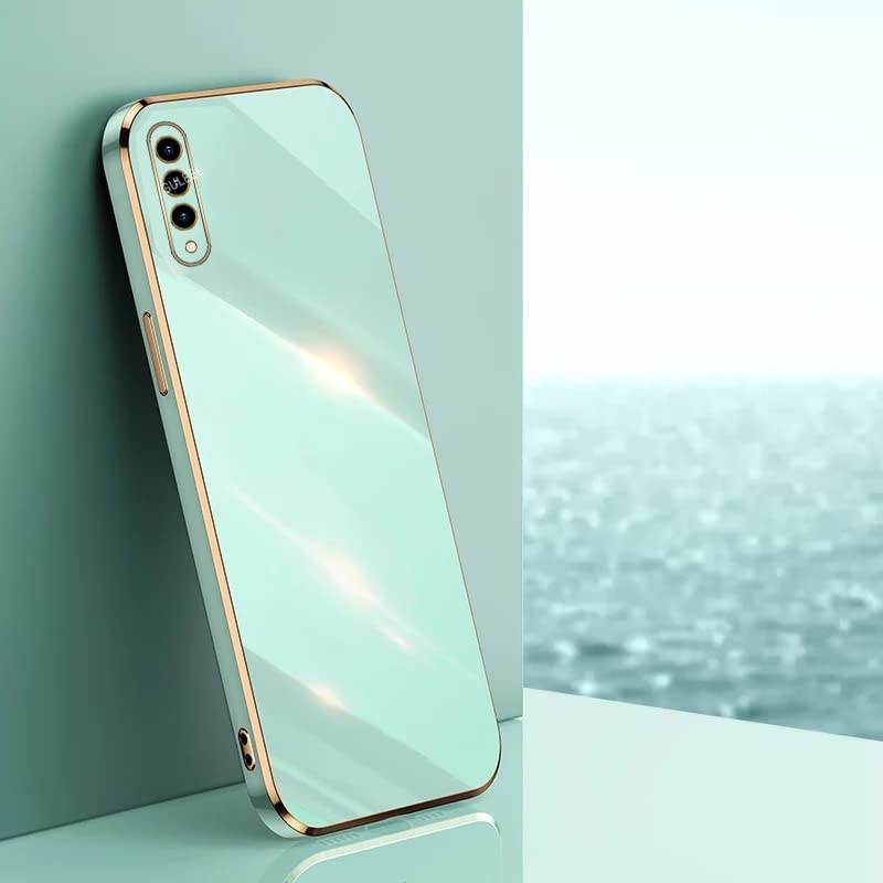Vivo S1 Premium Silicon Case Cover - Mint Green - Guleel