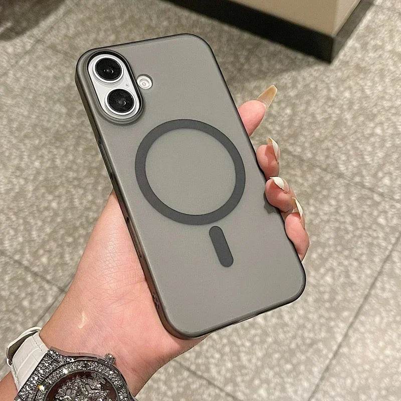 Premium Matte Magsafe Silicone Case Cover - Black - Guleel