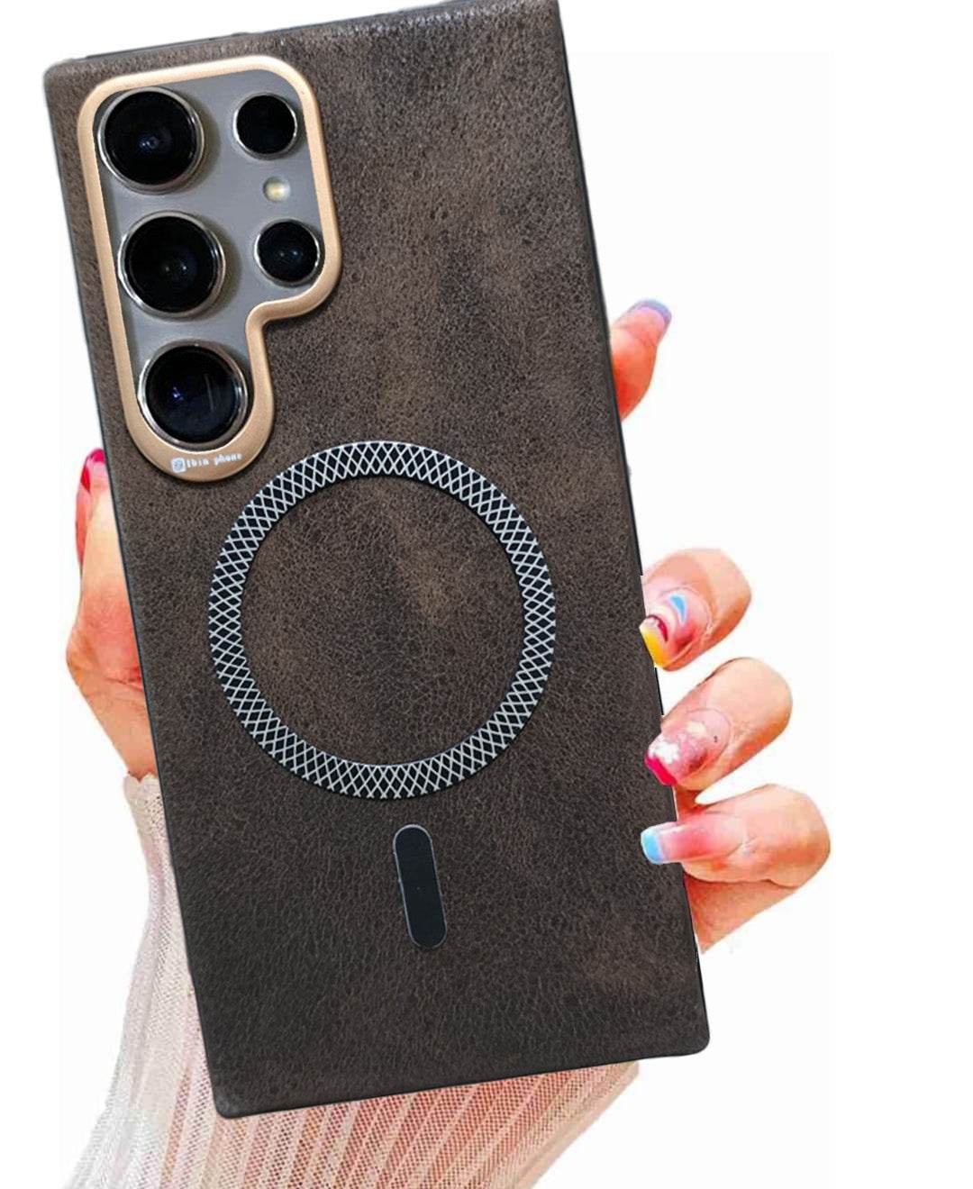 Premium Leather Mobile Back Case Cover - Brown - Guleel