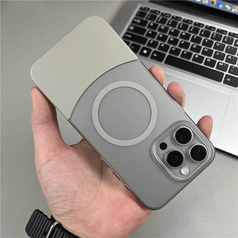 Magnetic Magsafe Matte Finish 2 in 1 Design Case