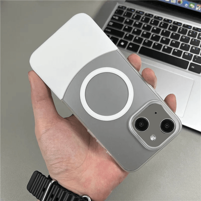 Magnetic Magsafe Matte Finish 2 in 1 Design Case