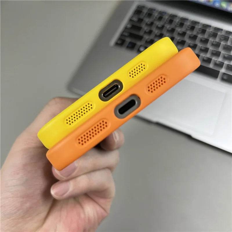 Magnetic Magsafe Matte Finish 2 in 1 Design Case - Light Blue - Guleel