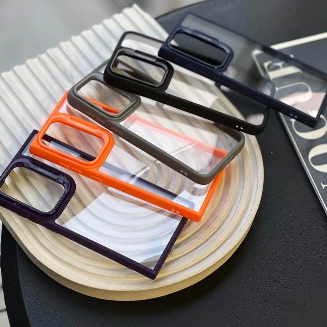 Samsung Galaxy S22 Ultra Premium Camera Lens Kickstand Case - Blue - Guleel