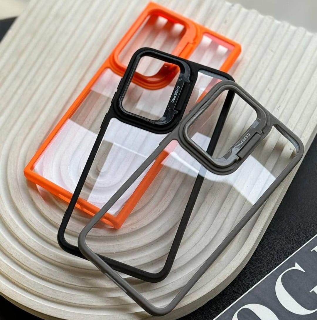 Premium Camera Lens Kickstand Case - Blue - Guleel