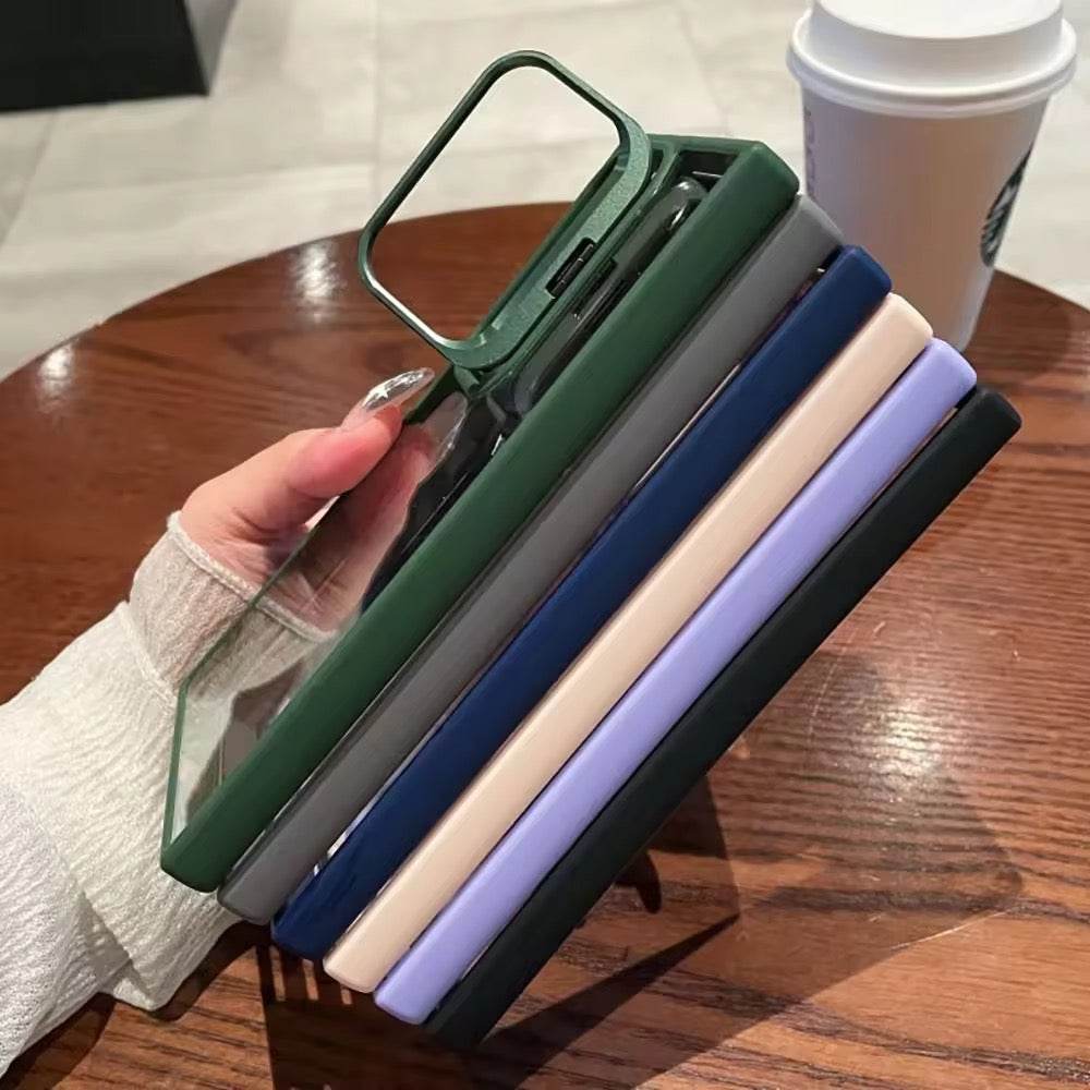 Premium Camera Lens Kickstand Case - Blue - Guleel