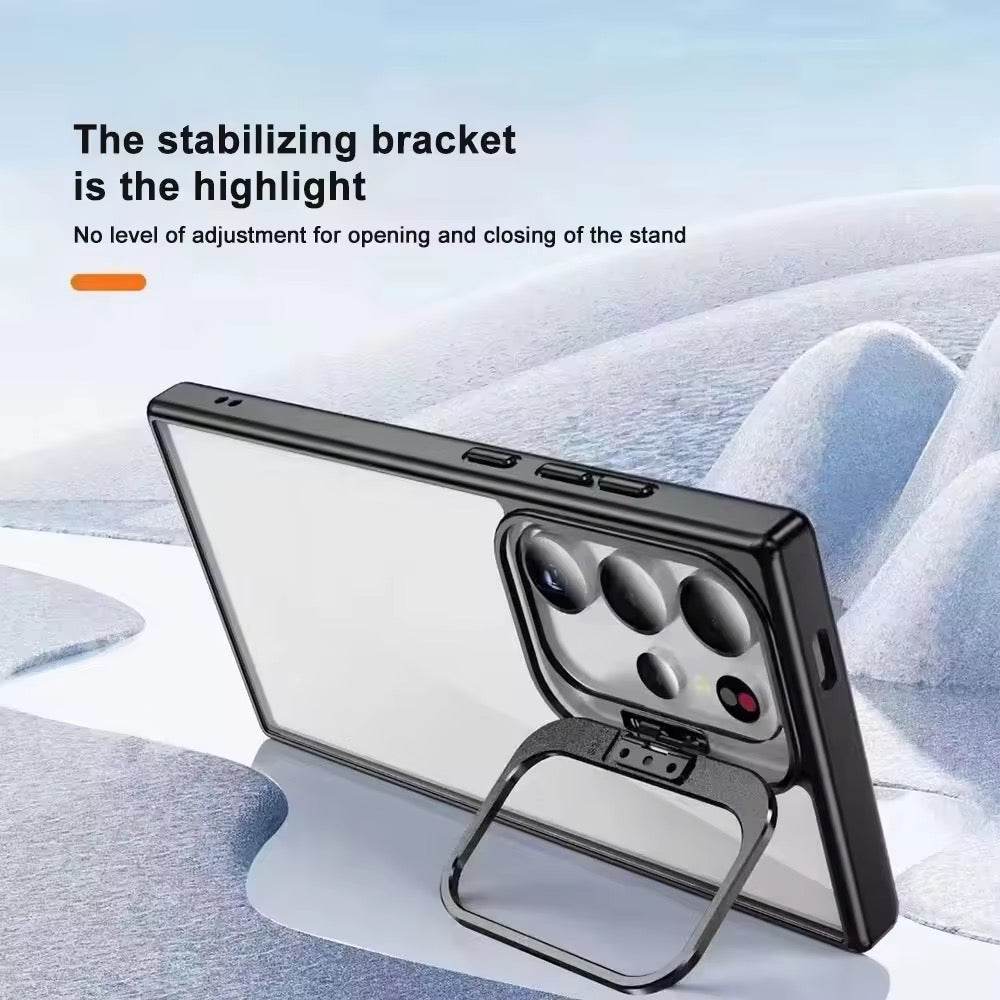 Premium Camera Lens Kickstand Case - Blue - Guleel