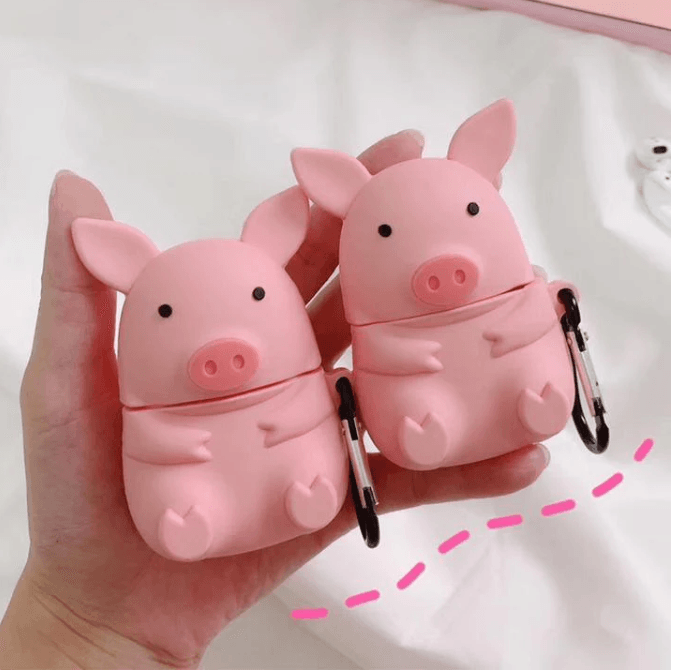 Airpods 2 Pig Silicone Case ( Airpods Not Included ) - Guleel