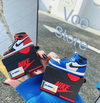 Airpods Pro Sneaker Style Shoe Box Case Cover - Blue Black - Guleel