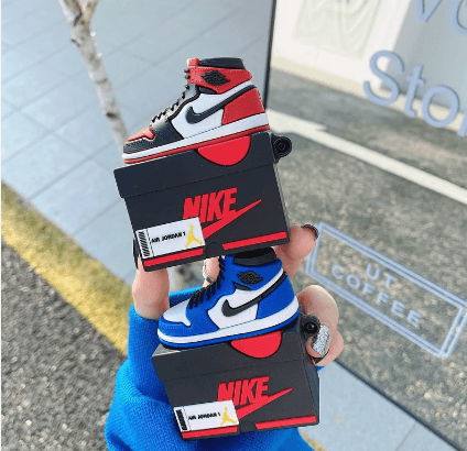 Airpods Pro Sneaker Style Shoe Box Case Cover - Blue Black - Guleel