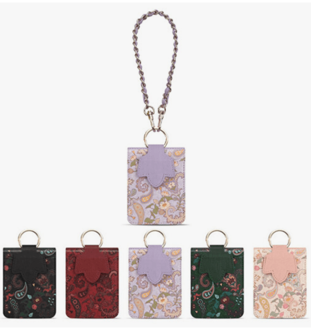 Galaxy Z Flip 5 Premium Flower Style Cross Body Bag Long Strap Card Holder Flip Cover -Red - Guleel