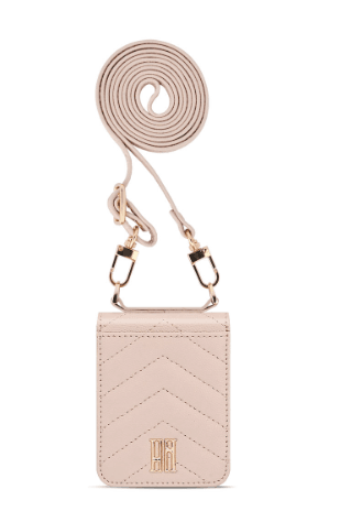 Galaxy Z Flip 3 Premium Leather Cross Body Bag Long Strap Card Holder Flip Cover - Rose Gold - Guleel