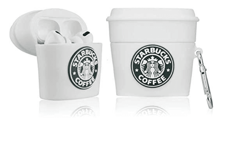 Airpod's Pro Starbucks Coffee Cartoon Protective Case - White - Guleel