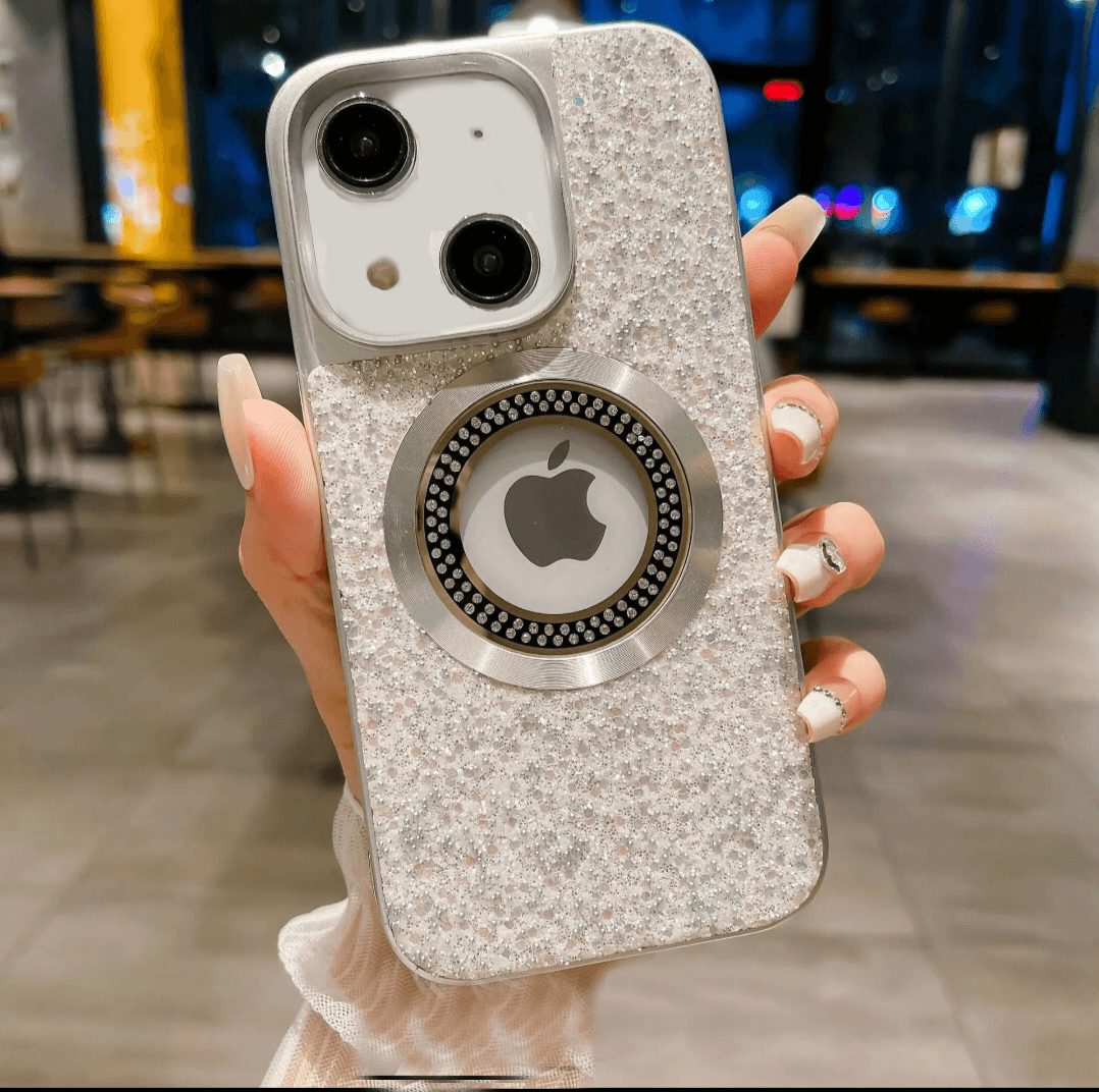 Premium Glitter Diamond Logo Cut Case - Guleel