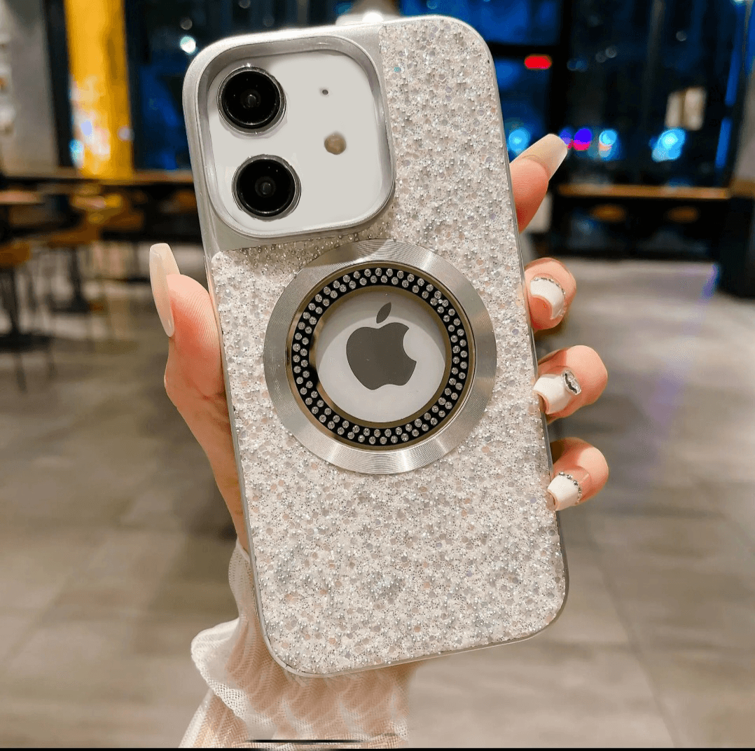 Premium Glitter Diamond Logo Cut Case - Guleel