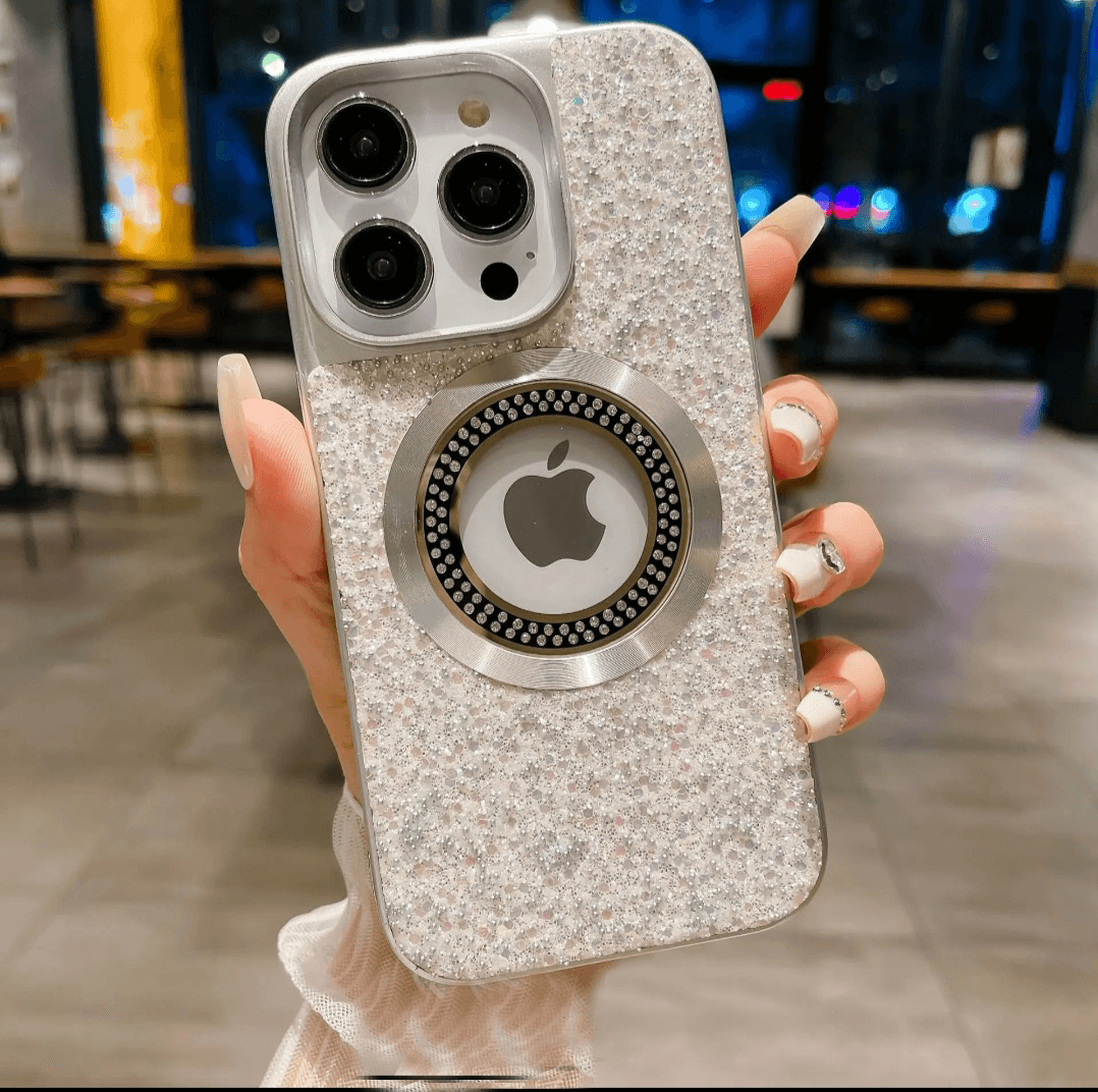 Premium Glitter Diamond Logo Cut Case - Guleel