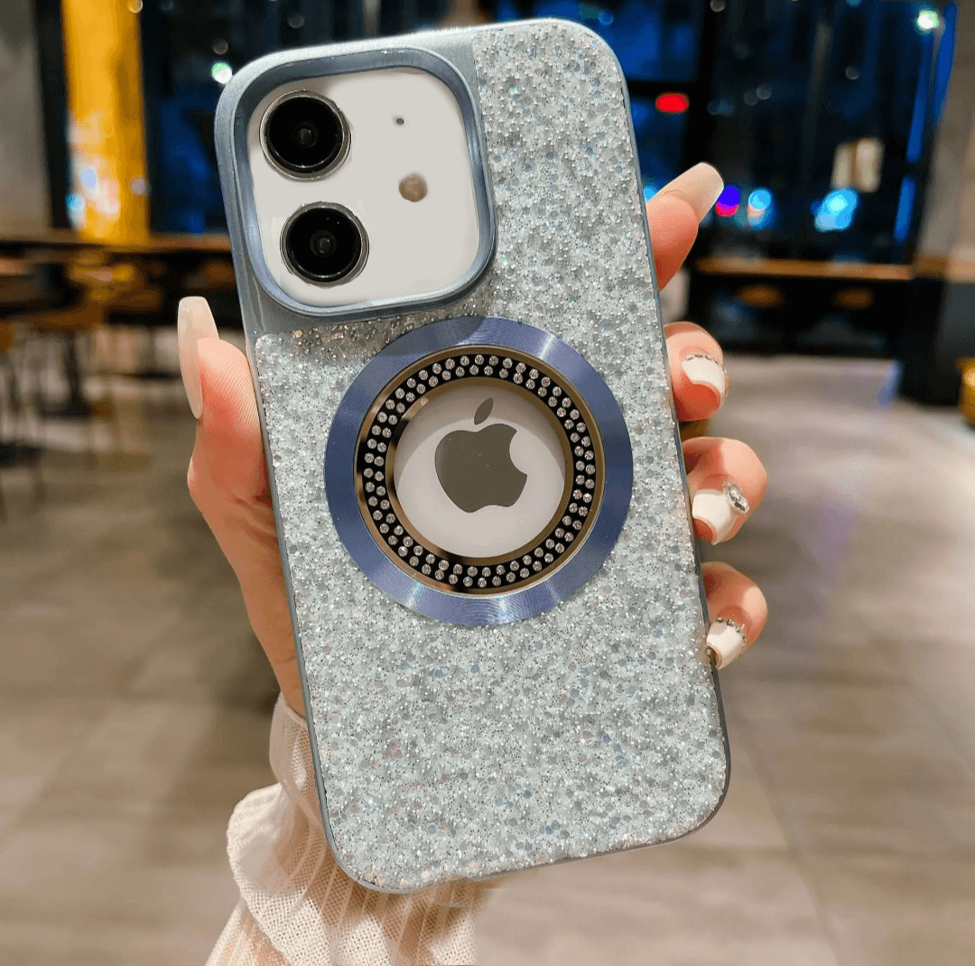 Premium Glitter Diamond Logo Cut Case - Guleel