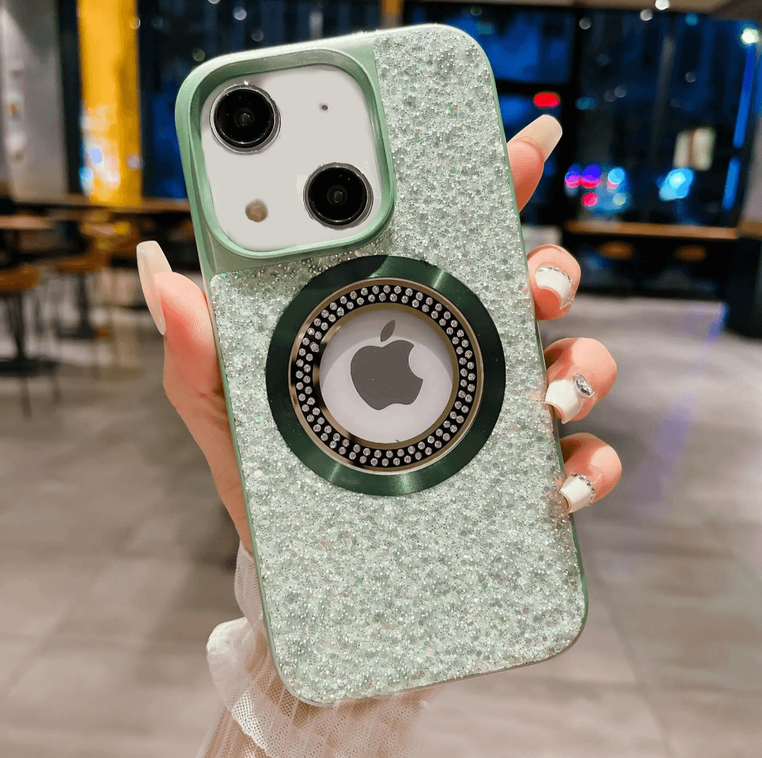 Premium Glitter Diamond Logo Cut Case - Guleel