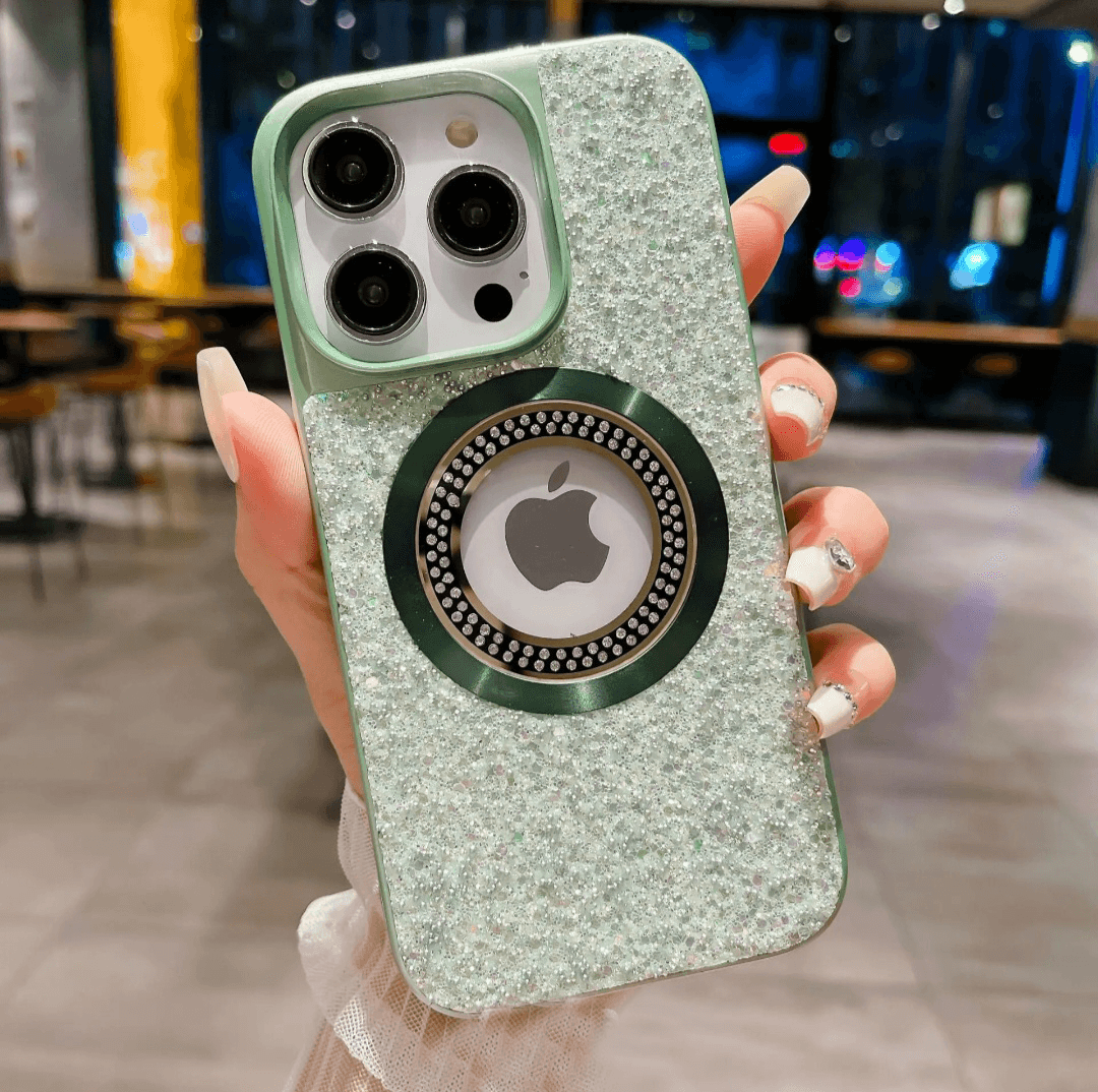 Premium Glitter Diamond Logo Cut Case - Guleel