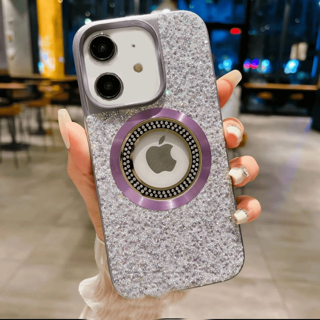 Premium Glitter Diamond Logo Cut Case - Guleel
