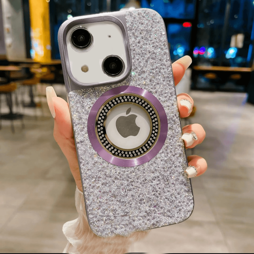 Premium Glitter Diamond Logo Cut Case - Guleel