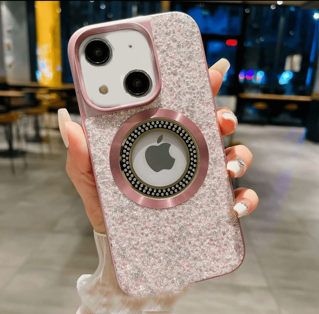 Premium Glitter Diamond Logo Cut Case - Guleel