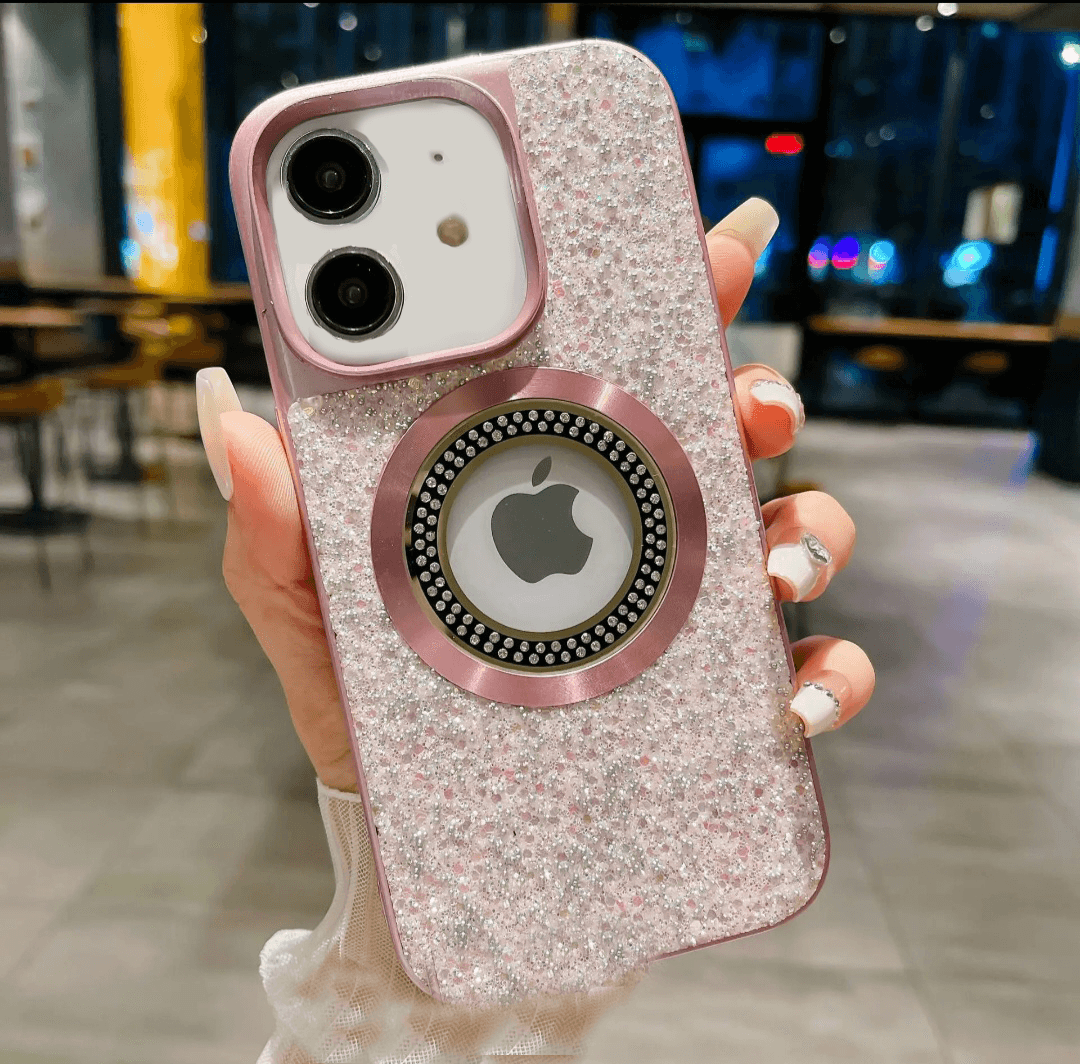 Premium Glitter Diamond Logo Cut Case - Guleel