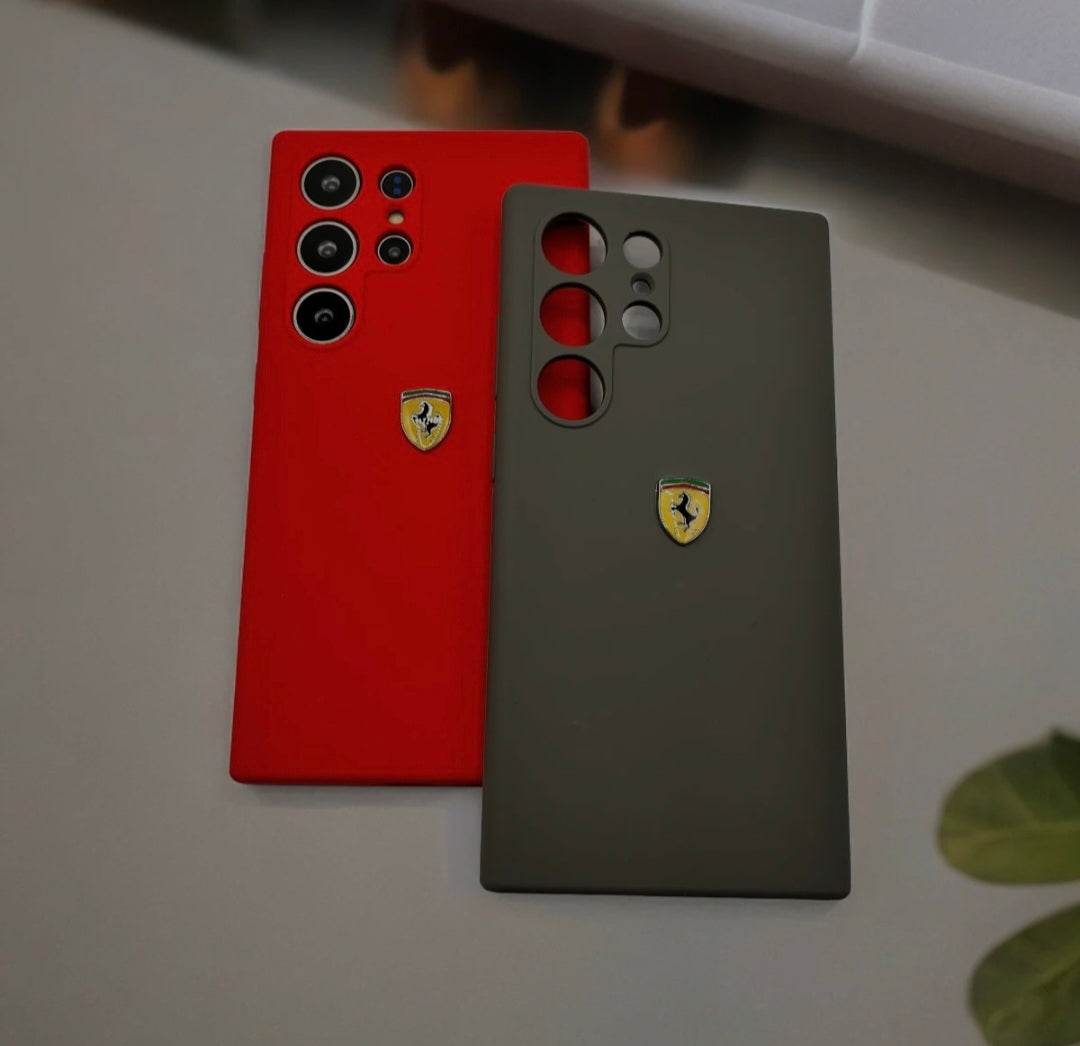 Samsung Galaxy S24 Ultra Premium Ferrari Hard Case - Dark Green - Guleel