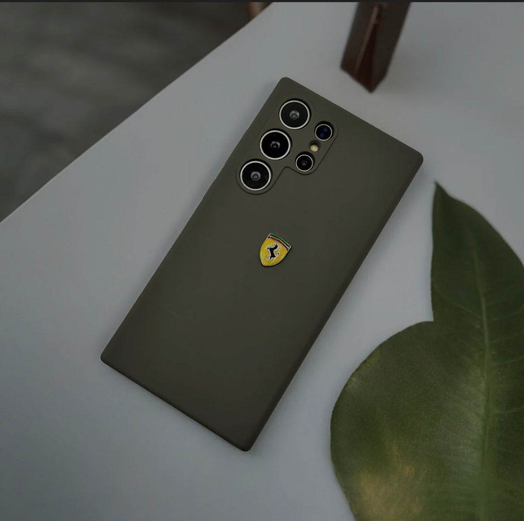 Samsung Galaxy S24 Ultra Premium Ferrari Hard Case - Dark Green - Guleel